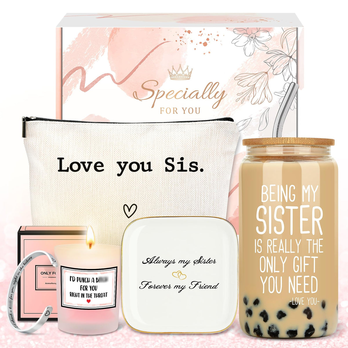 Taza CHESACE para hermanas, ideal para empezar el día con humor.