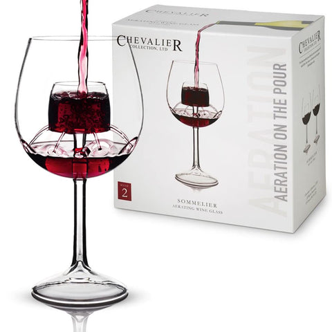 Vaso soplado a mano de Chevalier Collection con diseño elegante