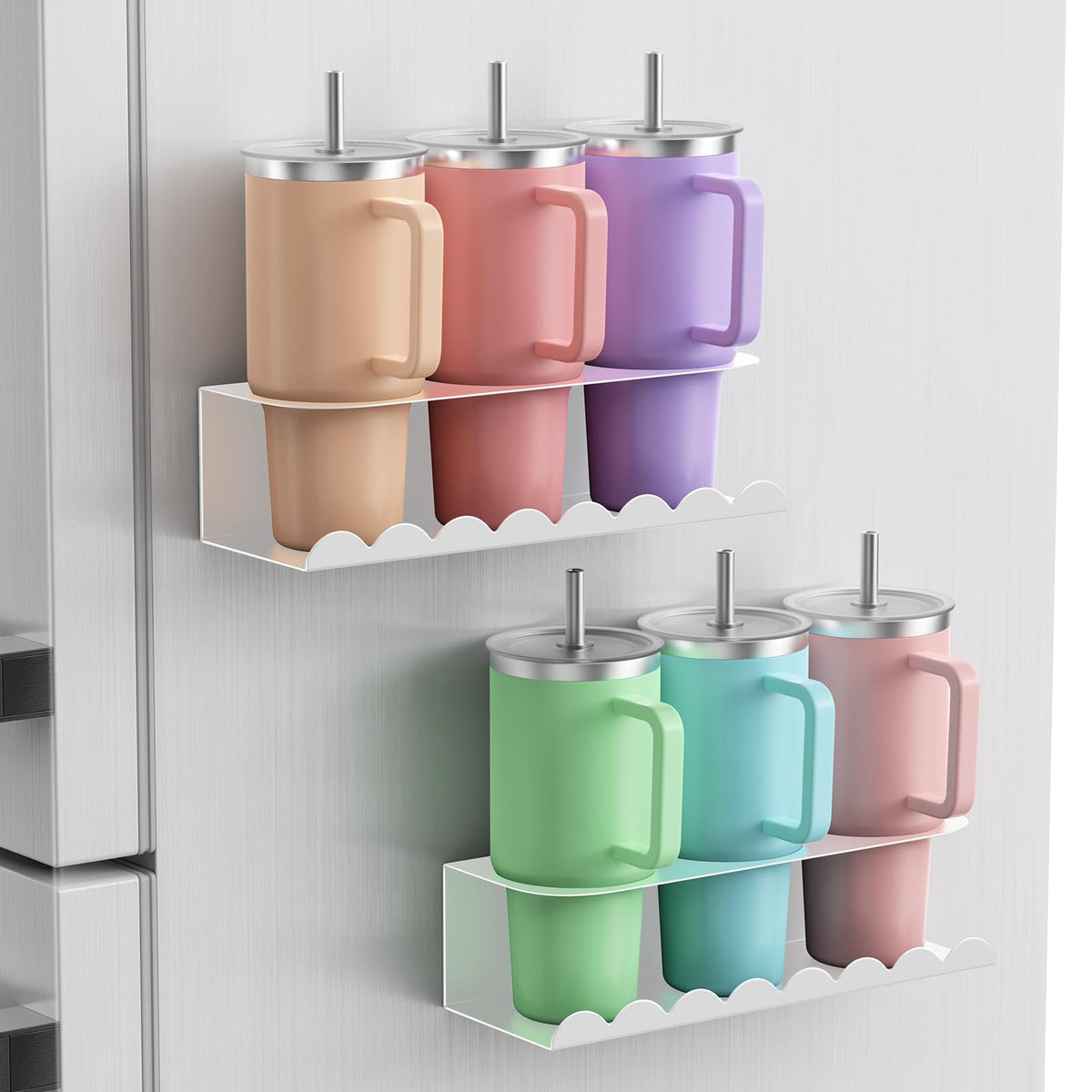 Chewlish porta-tazas magnético en nevera para mayor visibilidad