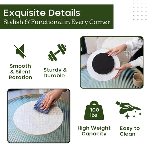 Chi An Home Lazy Susan uso multifuncional para cocina y comedor
