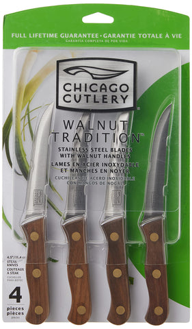 Chicago Cutlery B144 mango nogal, agarre cómodo para cada bocado.