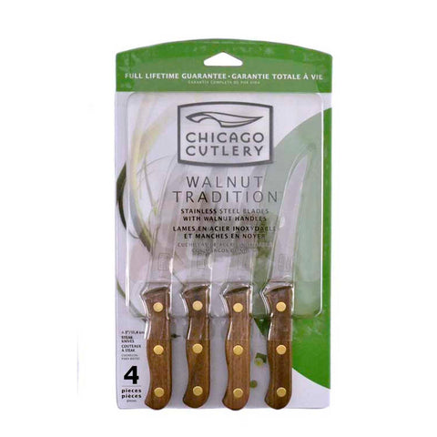 Chicago Cutlery Walnut Tradition, manija nogal, ergonomía cómoda para el servicio.