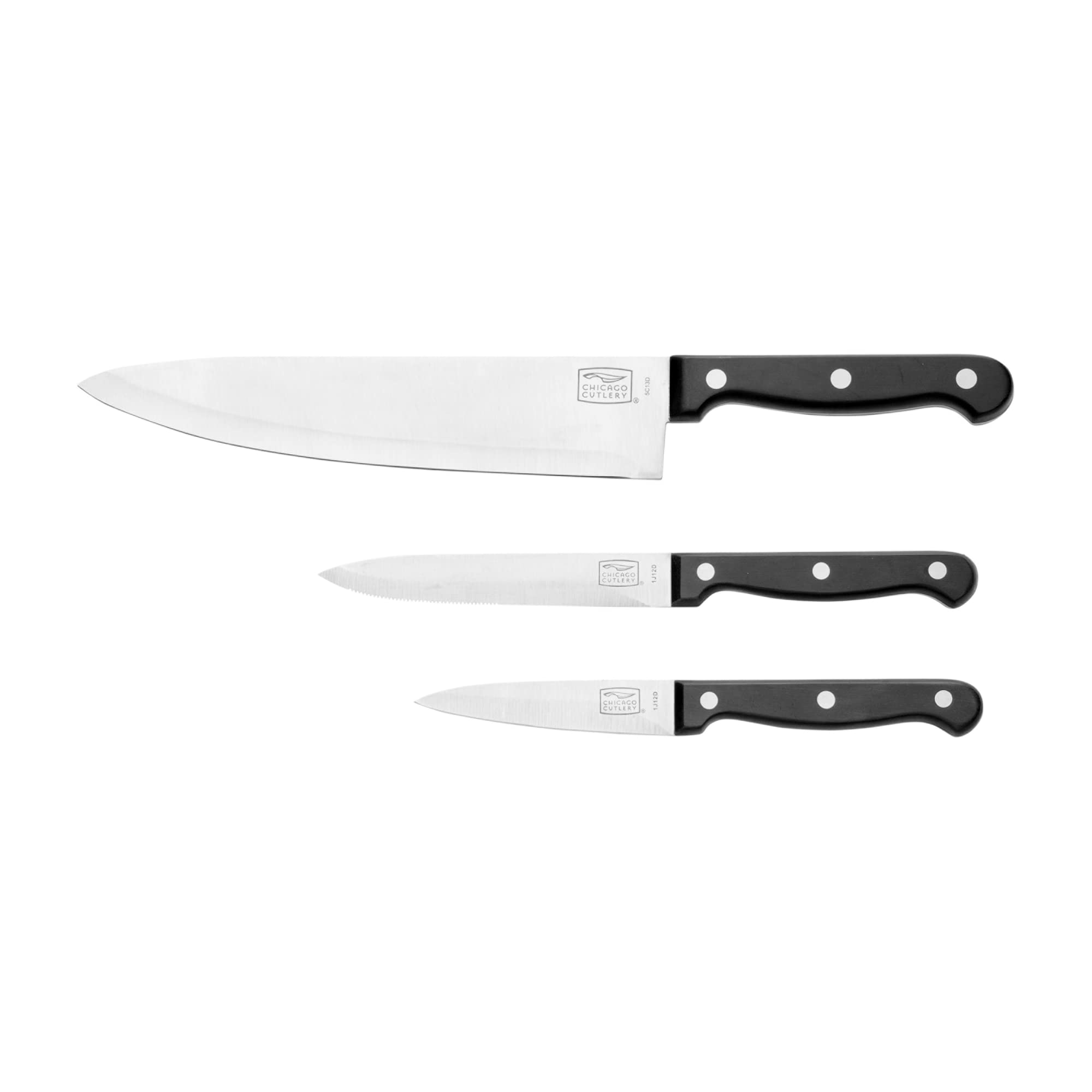 Cuchillo Chicago Cutlery de 8 pulgadas para cortar carnes y verduras con precisión.