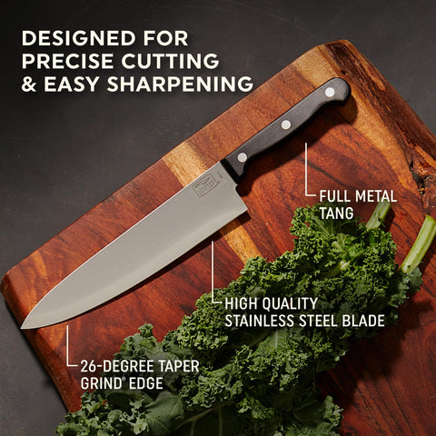 Cuchillo pelador Chicago Cutlery de 3,5 pulgadas para pelar y quitar piel.