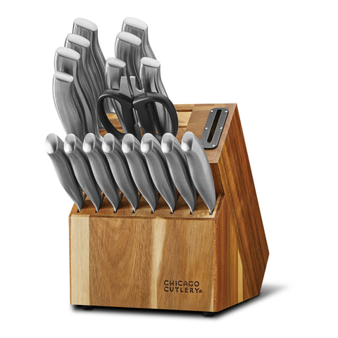 Conjunto Chicago Cutlery Insignia de 18 piezas para cortar carnes, verduras y pan con precisión