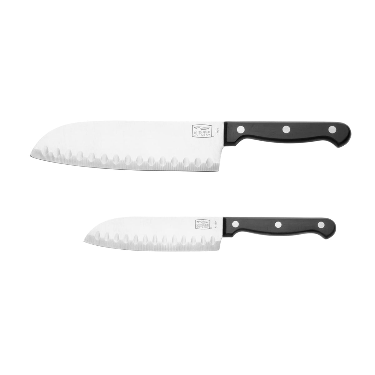 Chicago Cutlery santoku y partoku, juego de cuchillos, precisión al picar y cortar recetas diarias