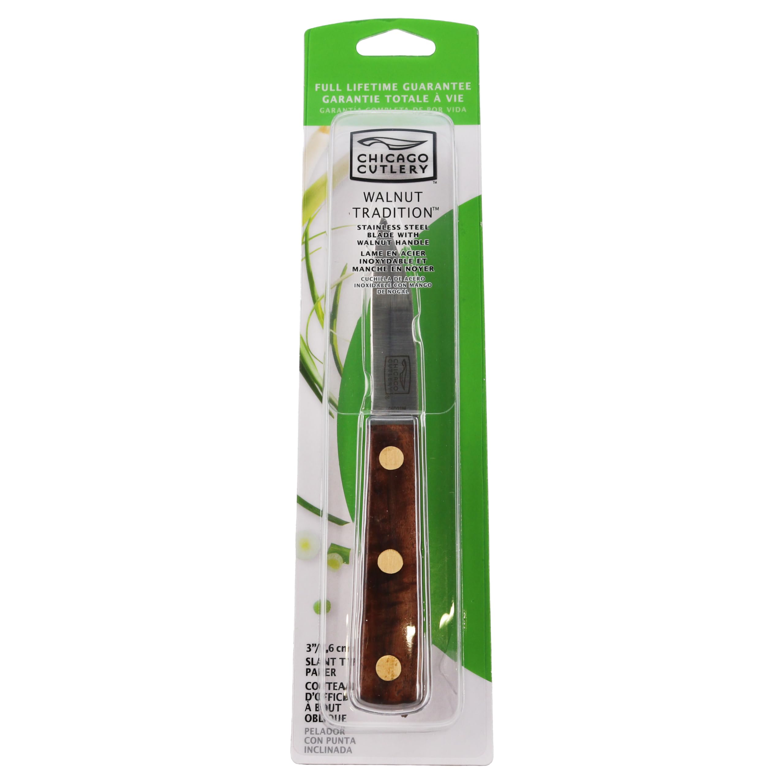 Chicago Cutlery Walnut Tradition afilado a 25 grados, borde perfecto para cortes finos