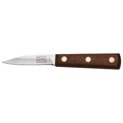 Chicago Cutlery Walnut Tradition cuchillo pelador de 3 pulgadas, precisión para pelar verduras
