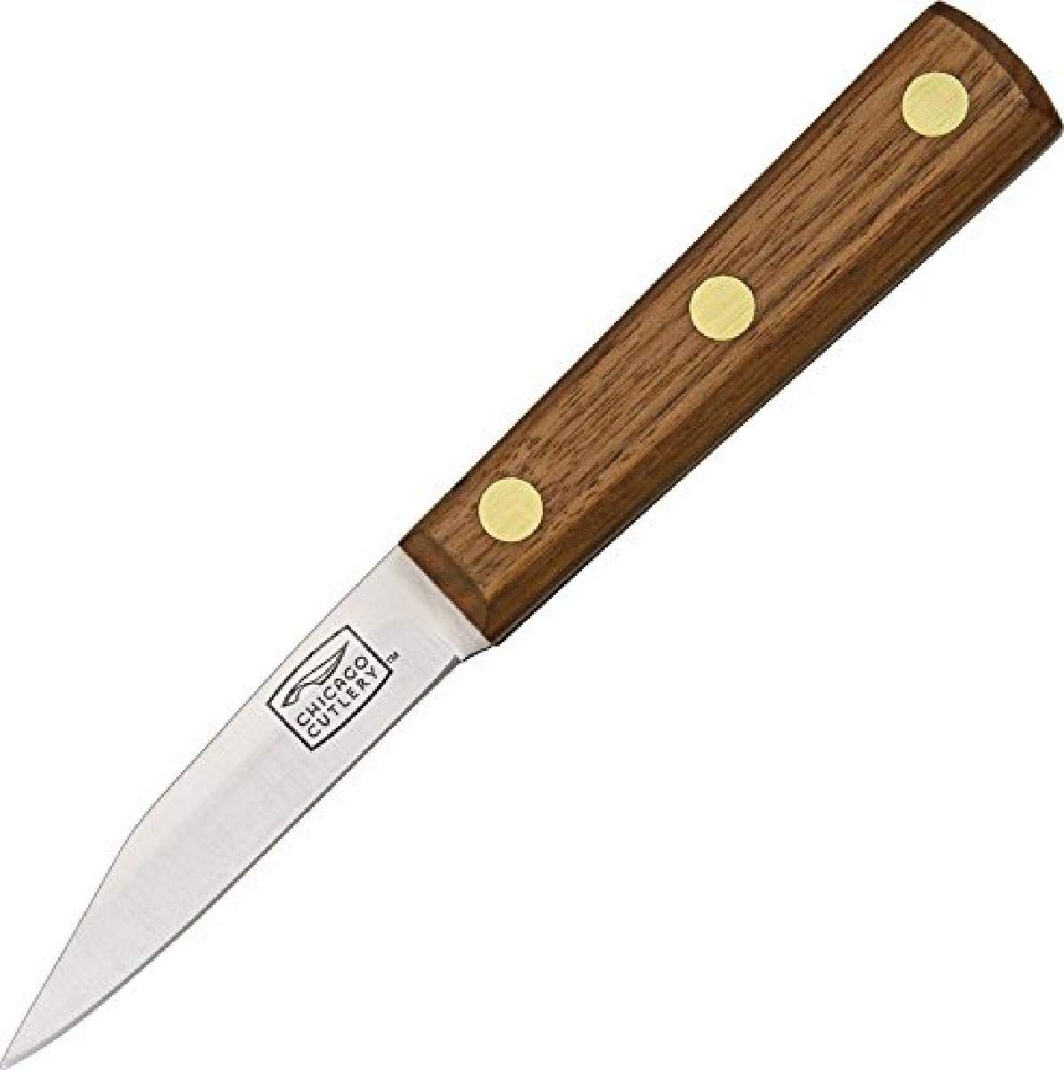 Chicago Cutlery Walnut Tradition remaches de latón, estructura estable para mayor control