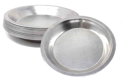 Chicago Metallic, placa de tarta de aluminio 8 pulgadas, juego de 10 para hornear