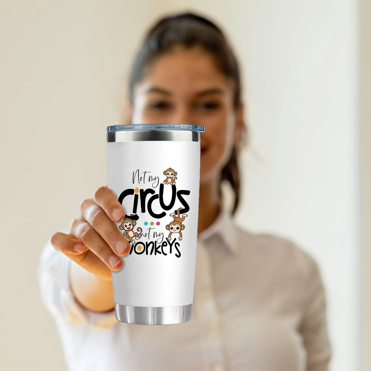 CHICKOR Taza de viaje 20 onzas, en mano durante la jornada laboral, cómoda y resistente.