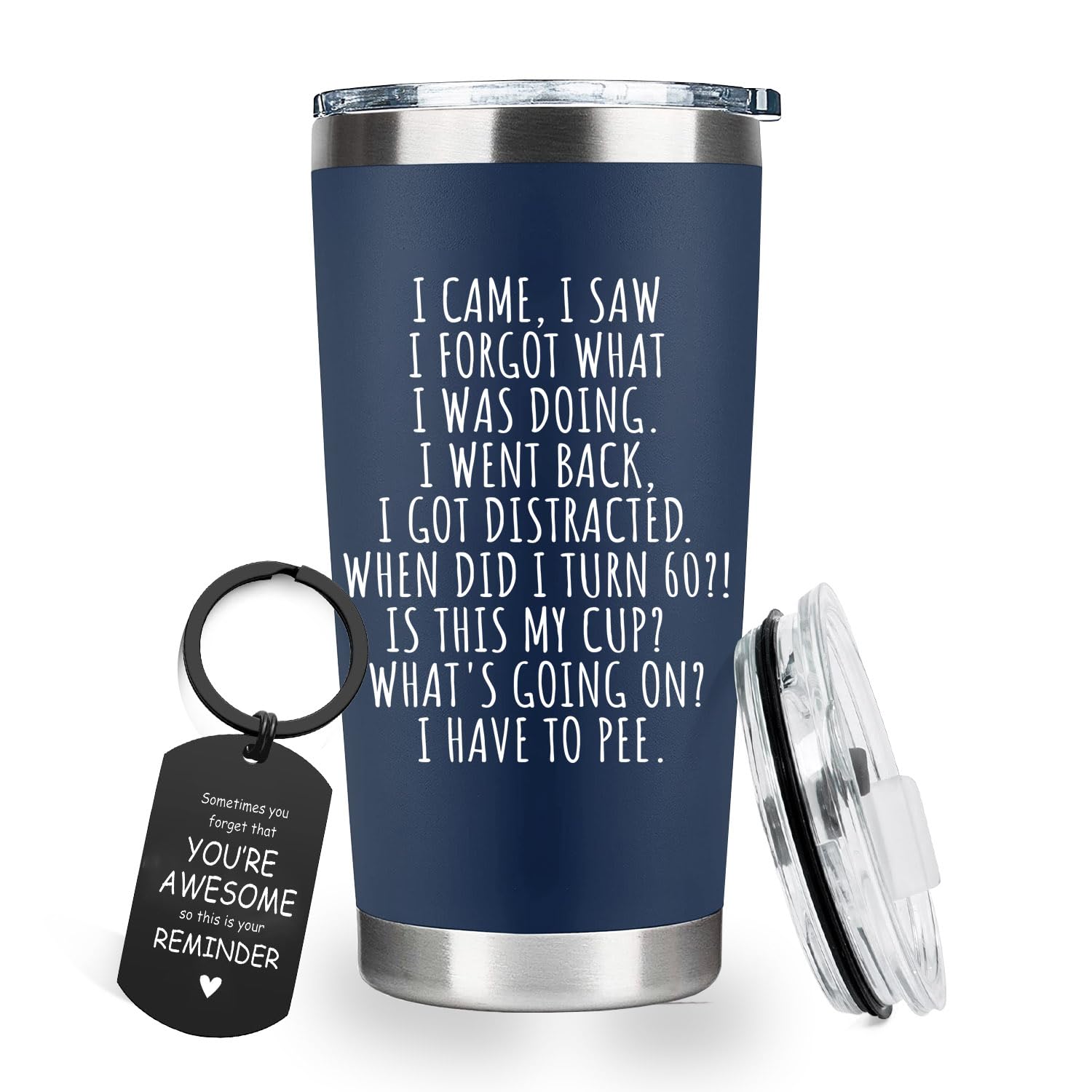 CHICKOR Tumbler de 20 onzas frente, ideal para café diario y regalo divertido.