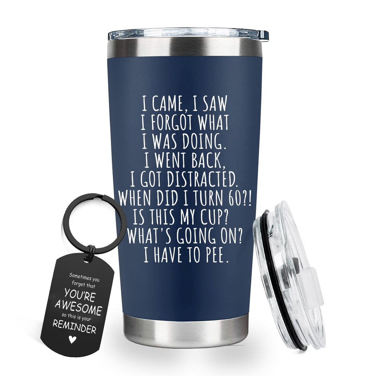 CHICKOR Tumbler de 20 onzas frente, ideal para café diario y regalo divertido.