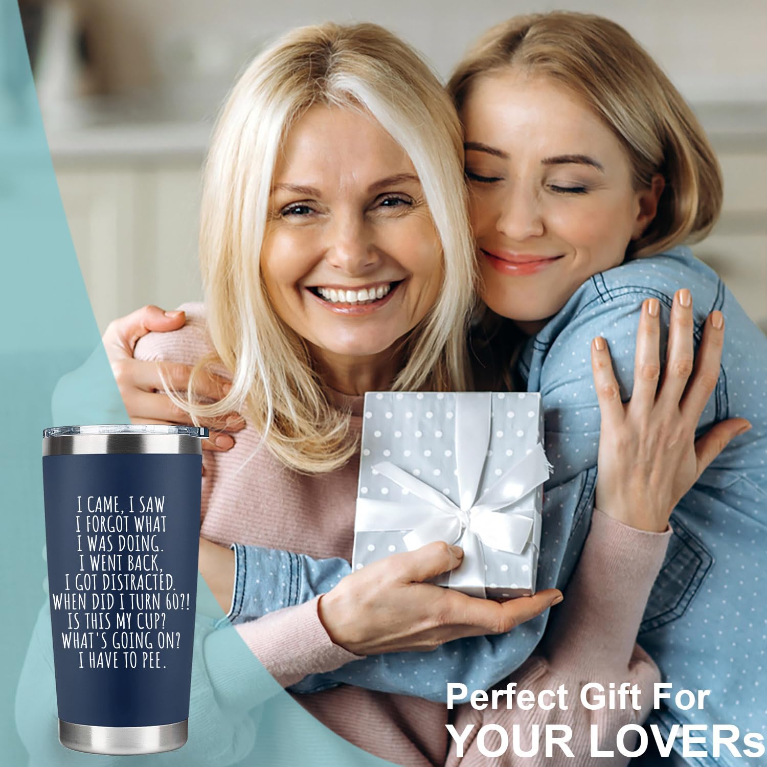CHICKOR Tumbler con frase graciosa impresa, perfecto para celebrar.