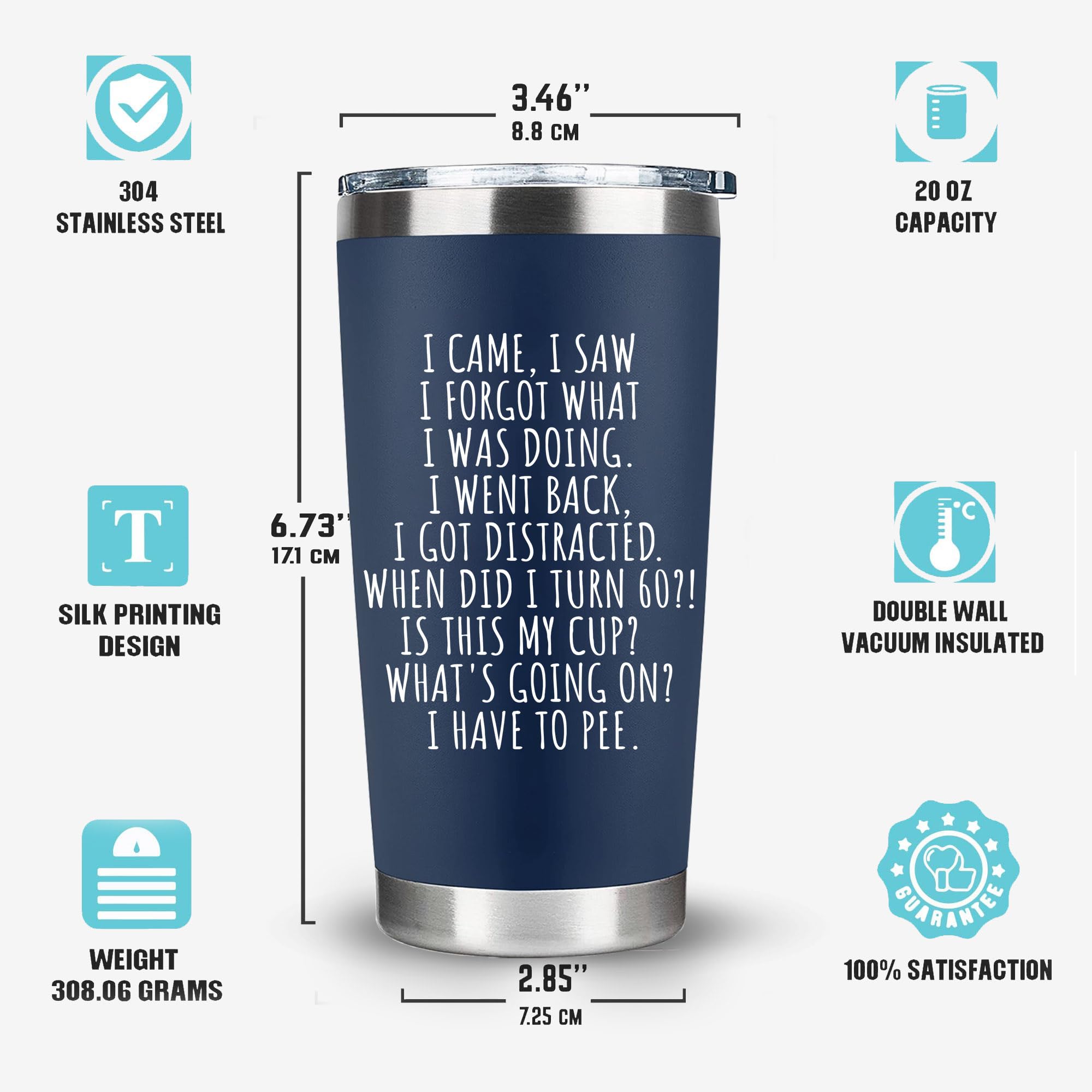 CHICKOR Tumbler tapa hermética, cierre seguro para llevar sin goteos.