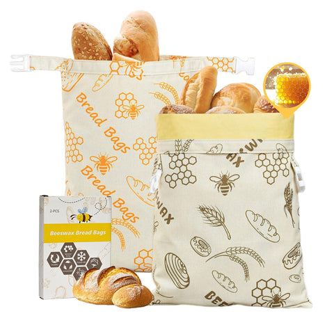 CHICNICHE bolsas cera abeja para pan masa madre 12x17, preservan frescura natural