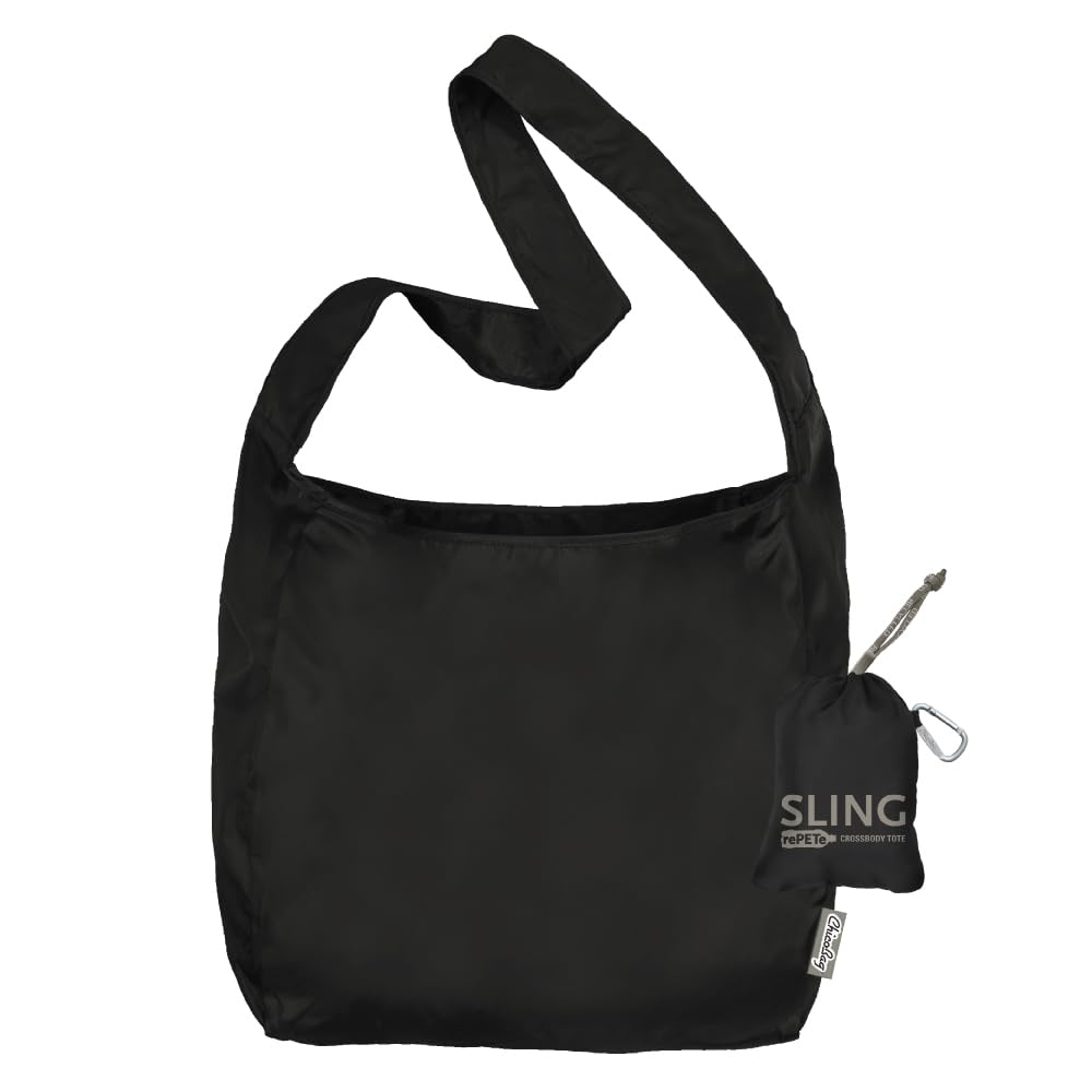 ChicoBag Sling rePETe + Refine, detalle del bolsillo, ideal para organizar llaves y tarjetas.