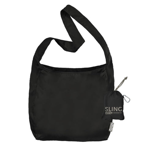 ChicoBag Sling rePETe + Refine, detalle del bolsillo, ideal para organizar llaves y tarjetas.