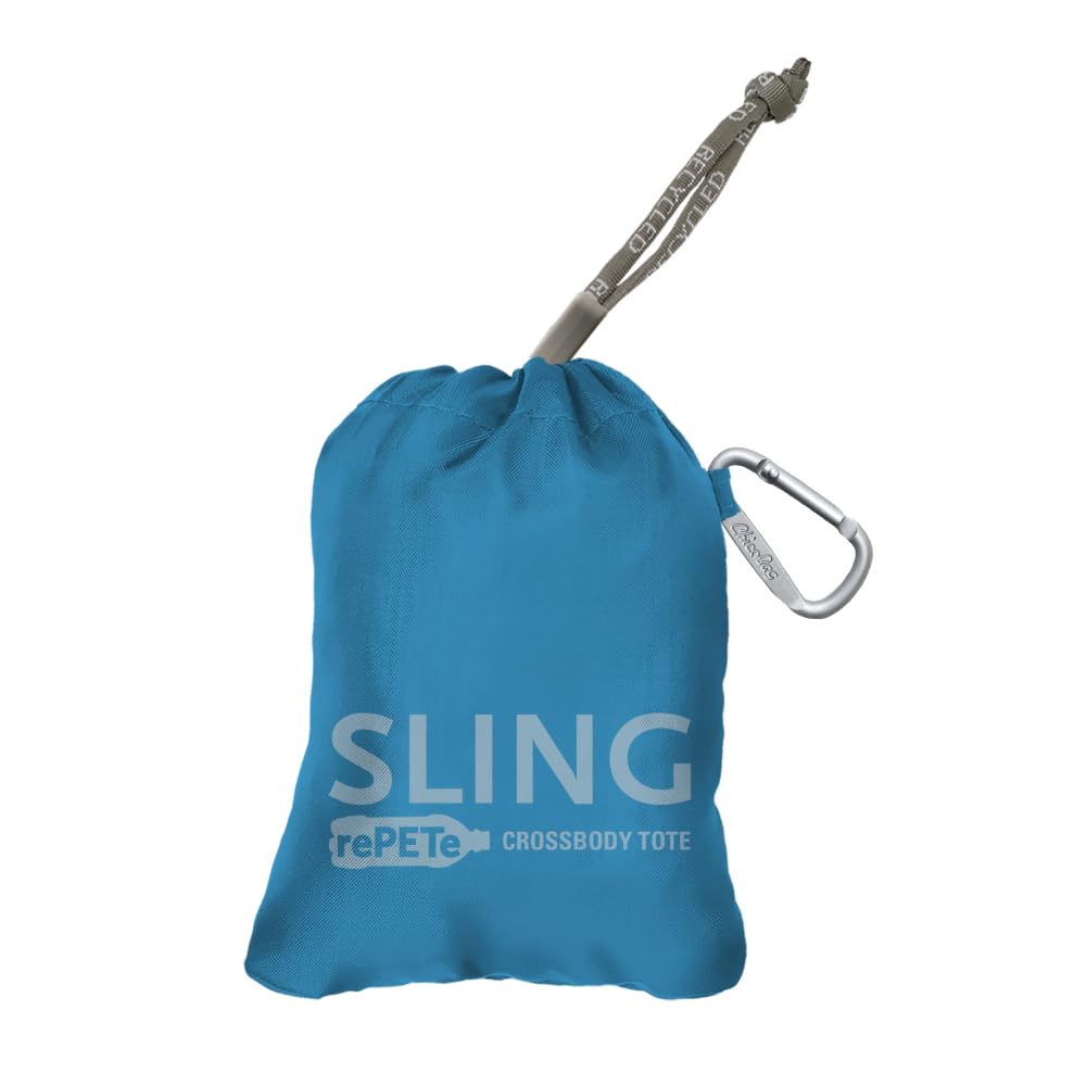 ChicoBag Sling rePETe Refine: materiales sostenibles y certificados para compras conscientes.