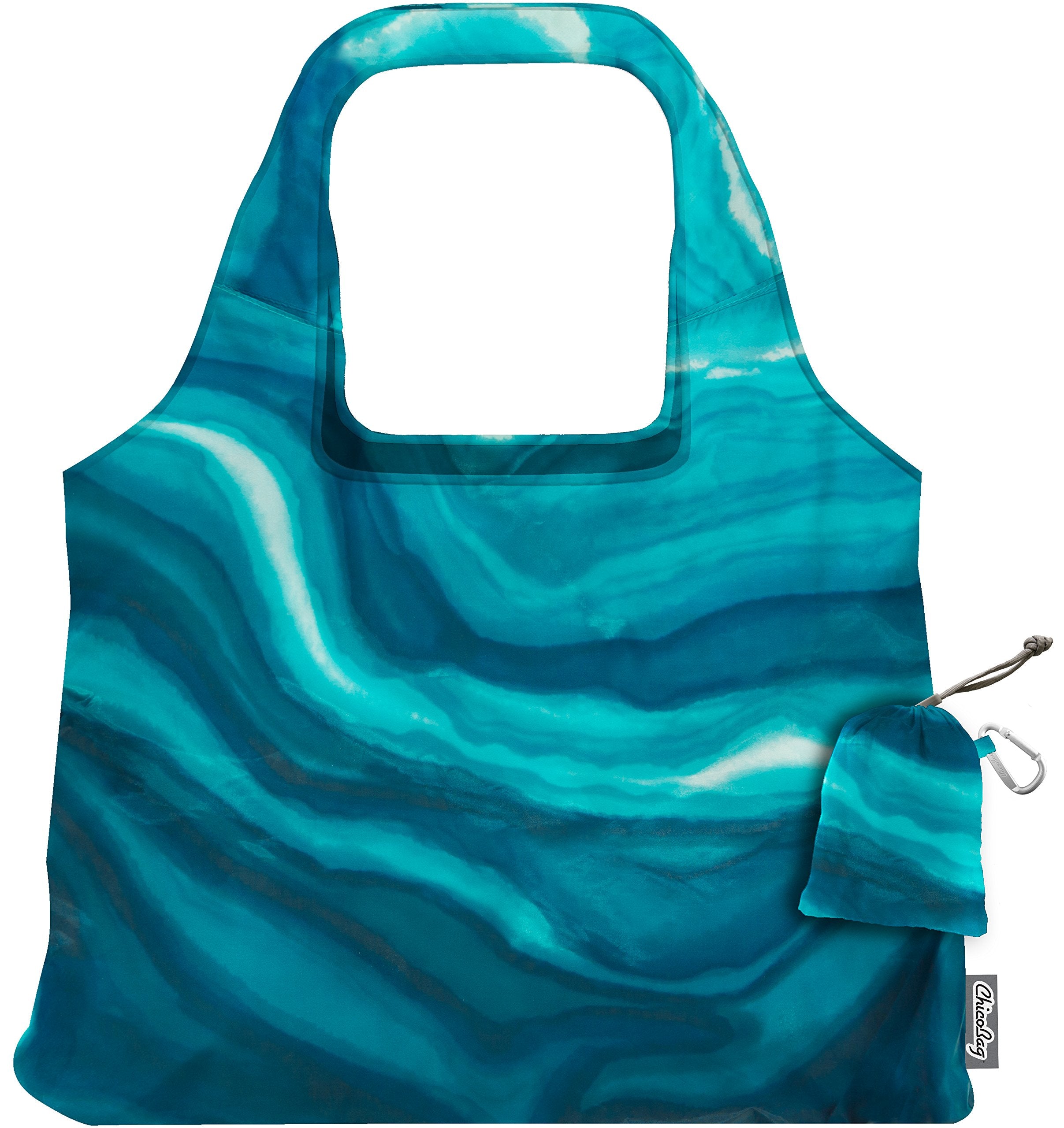 ChicoBag Vita, diseño compacto con bolsita integrada para guardado fácil.