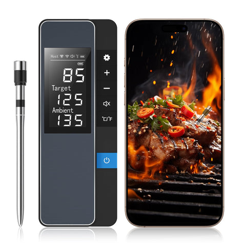 Chihod termómetro inalambrico muestra monitoreo en tiempo real para carne
