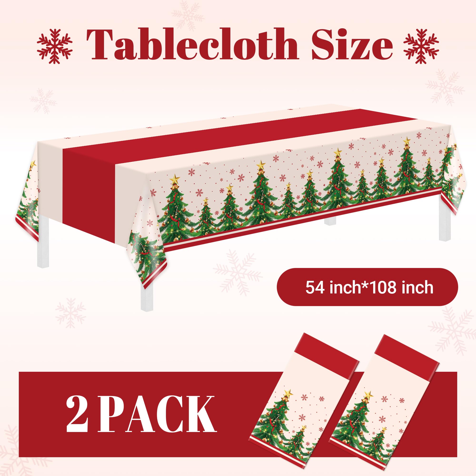 Mantel Childom navidad con árbol navideño, ideal para cenas festivas.