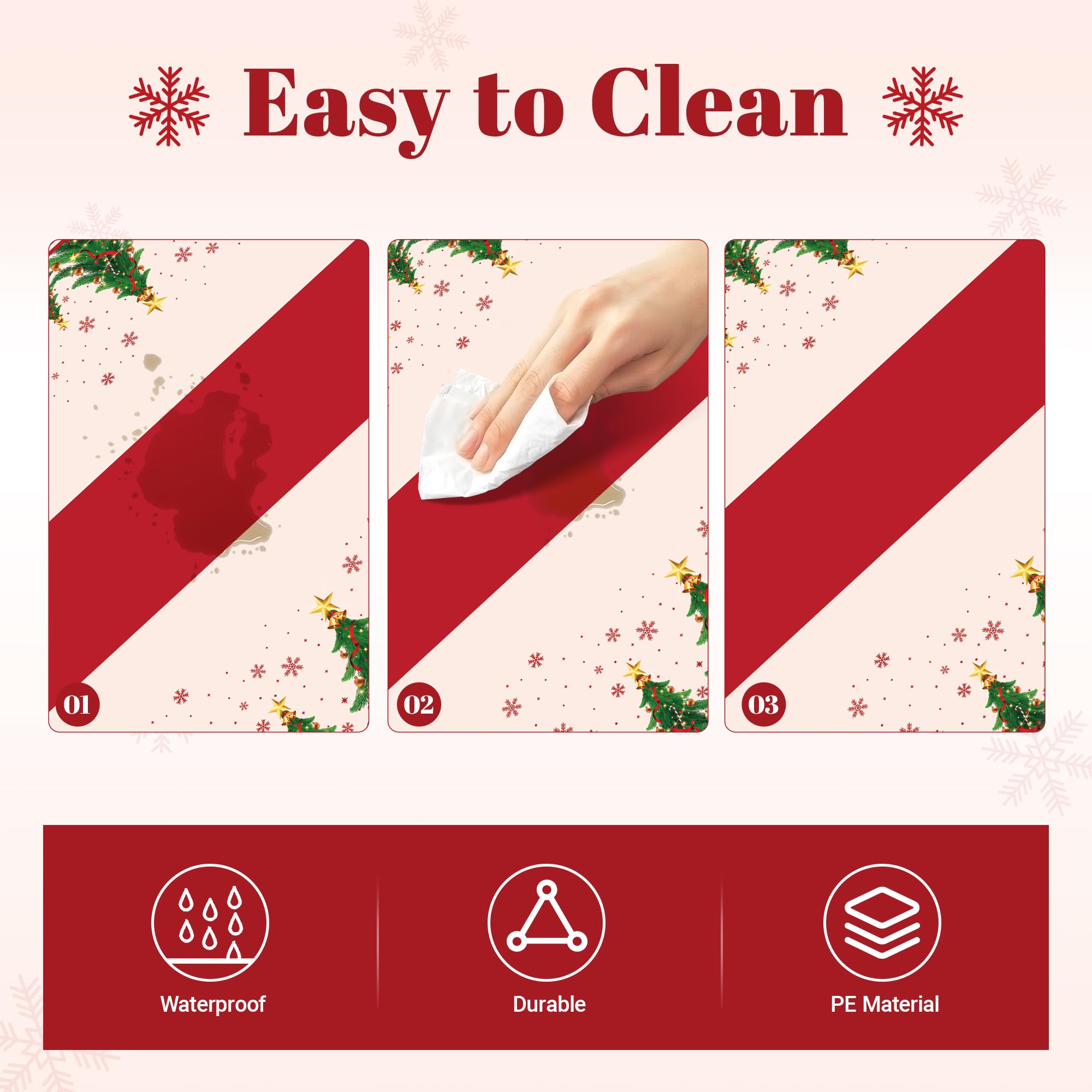 Mantel Childom navidad con estrella en la punta, añade toque decorativo.