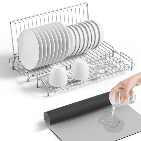 Escurridor chilinii plegable en acero inoxidable para cocina duradera