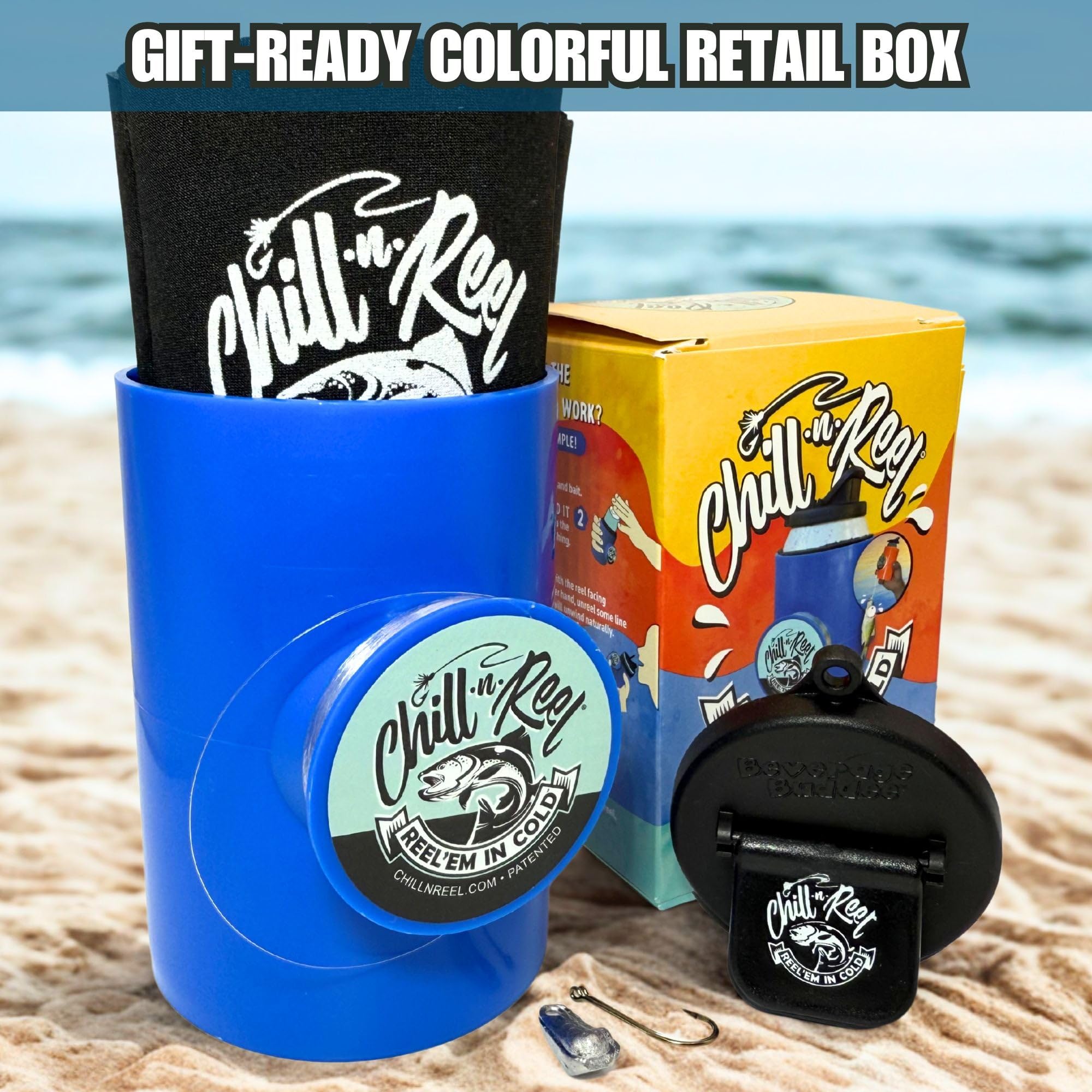 Chill-N-Reel plomo incluido para iniciar maniobras.