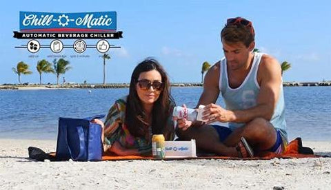 Chill-O-Matic perfecto para reuniones previas al partido sin necesidad de hielo.