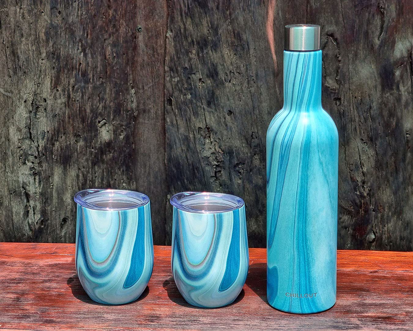 CHILLOUT LIFE: botella con tapa y pajita integrada, para beber sin derrames durante actividades.