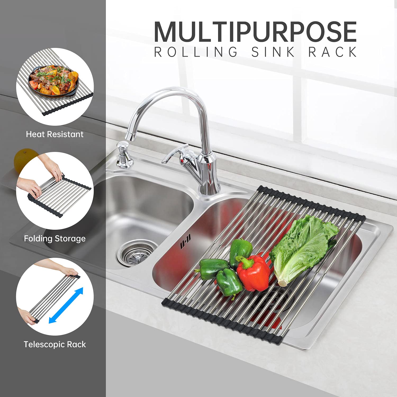 CHIRISEN acero inoxidable duradero para uso diario en la cocina.