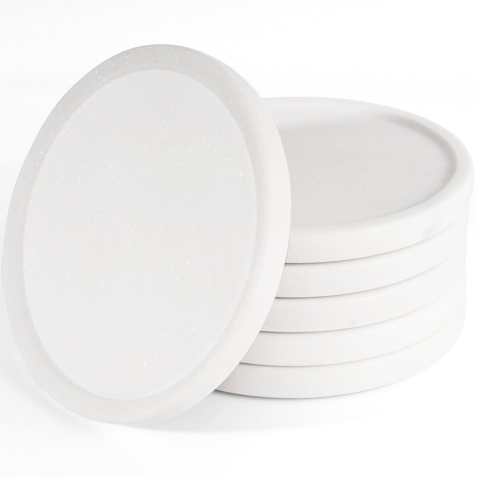 CHISELED ST DF SK posavasos mármol blanco para mesa de café con estilo elegante.