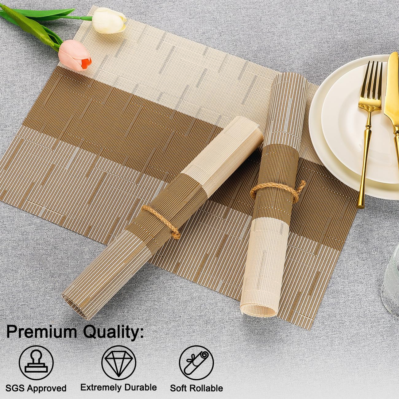 Manteles individuales Chitomars protección decorativa para mesa.
