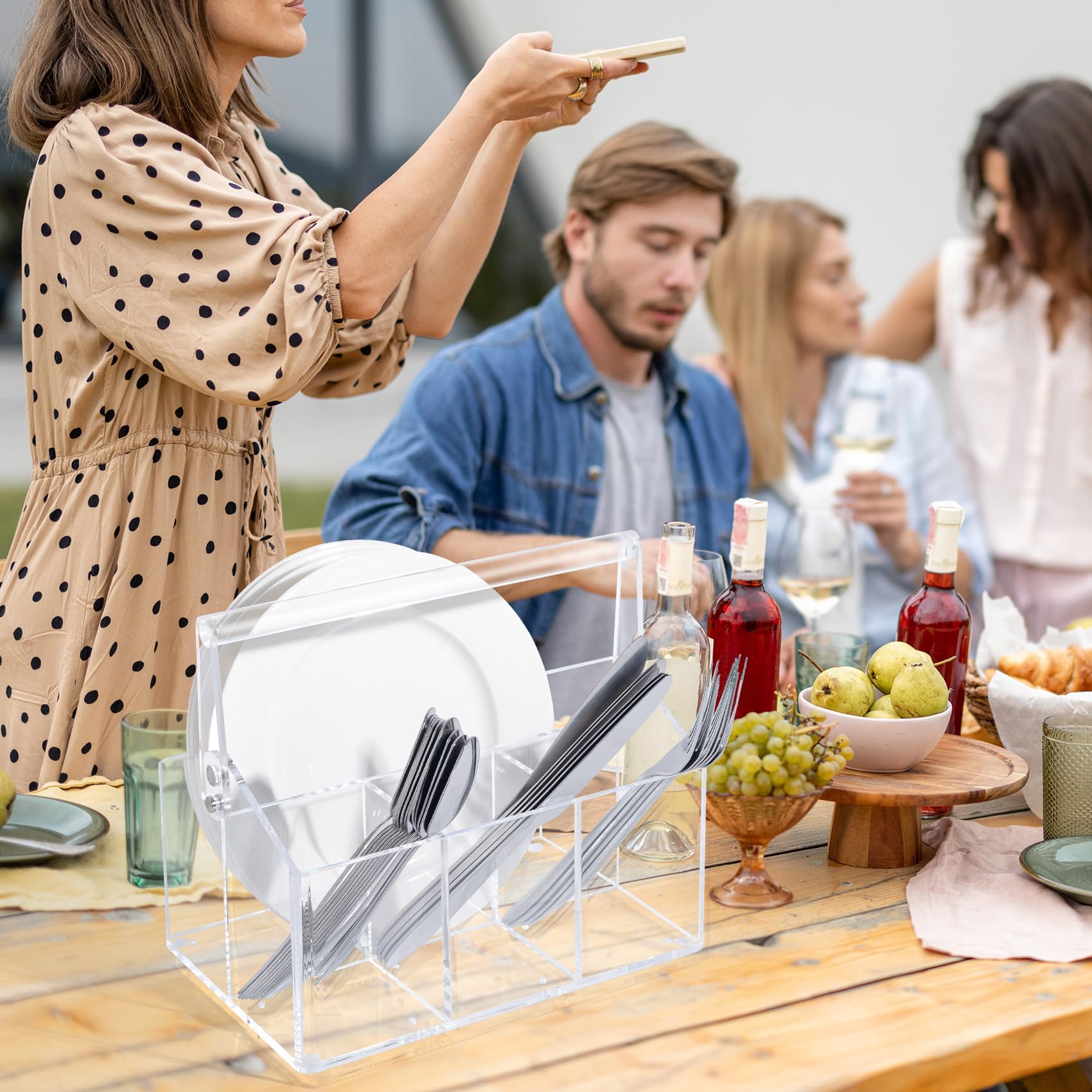 Chivalral organizador acrílico portátil para eventos