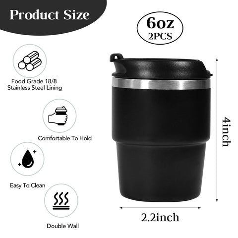 CHLJAR acero inoxidable de doble pared, duradero y anti-quemaduras
