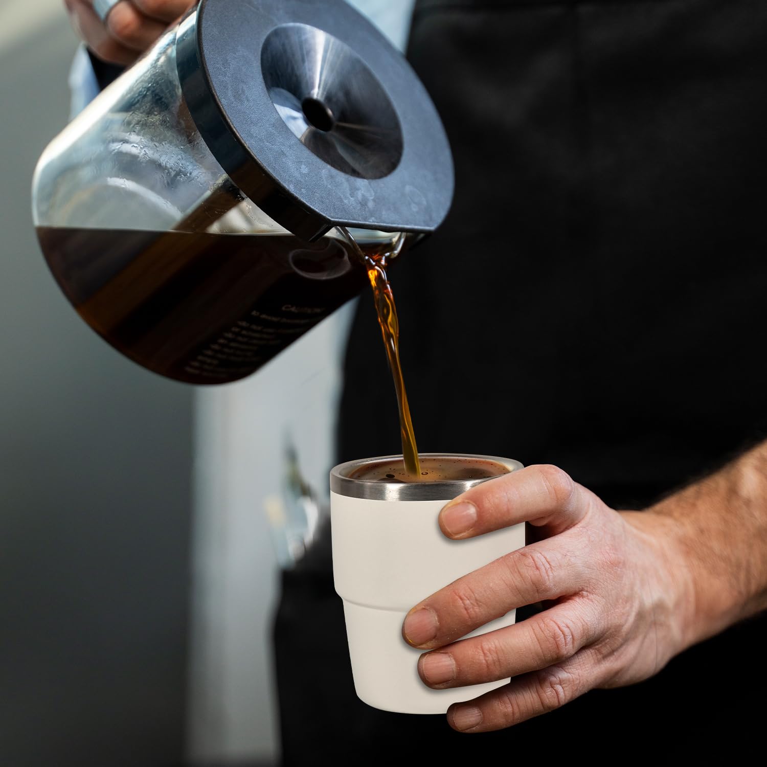 CHLJAR aislante de doble pared para bebidas a temperatura deseada
