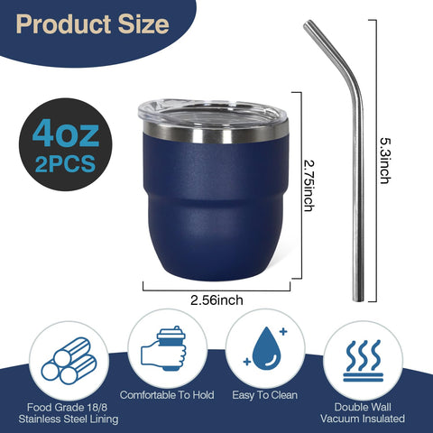 CHLJAR vasos espresso doble pared aislados mantienen caliente por más tiempo.