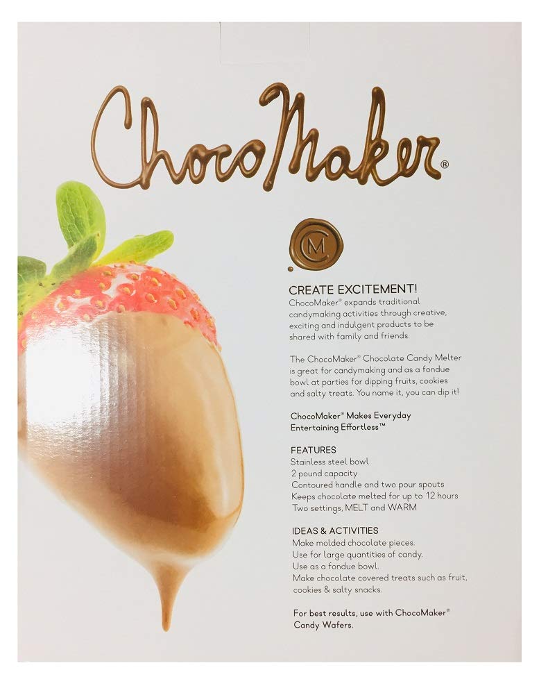 ChocoMaker Detalle del vertido, verter chocolate con precisión para decorar.