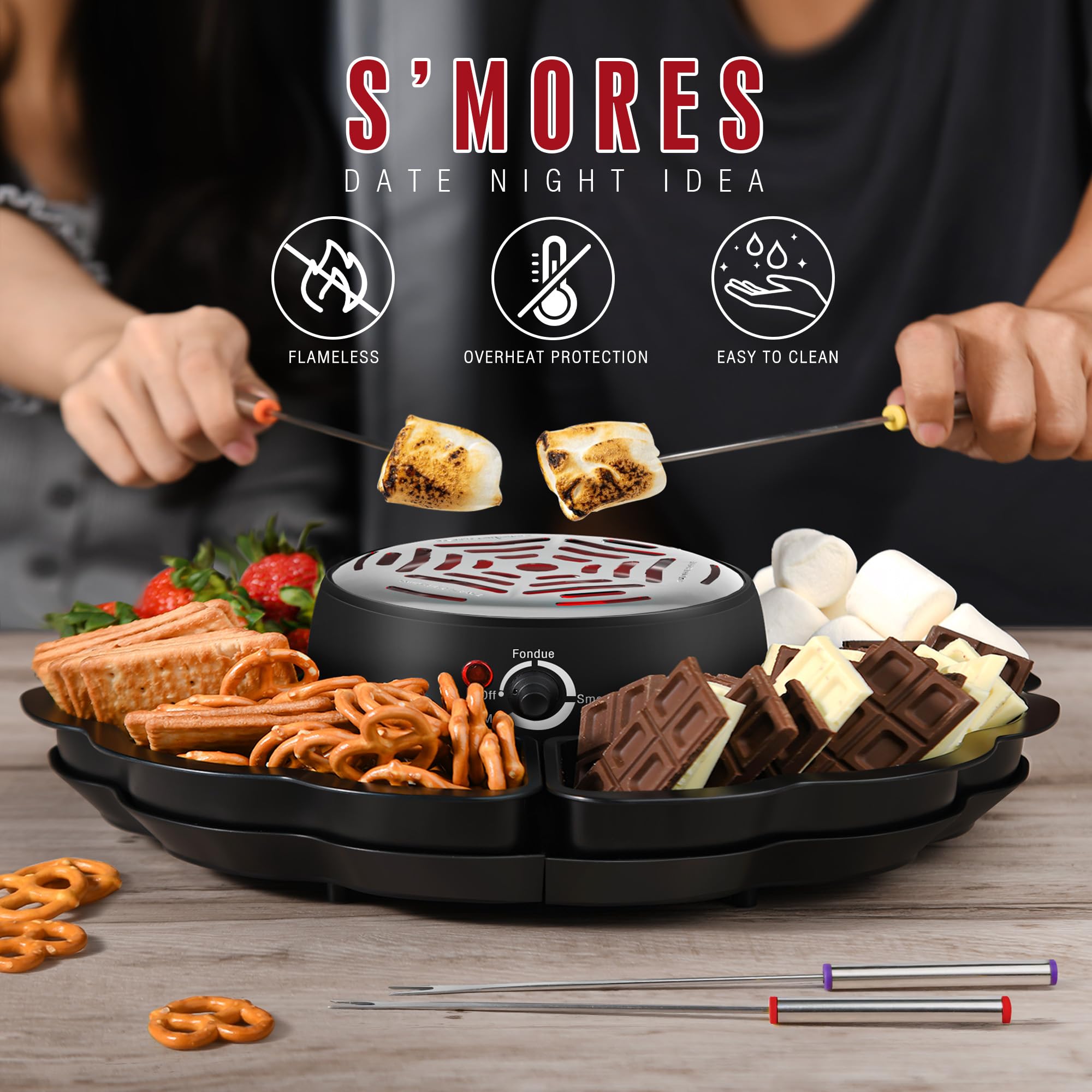 CHOCOSMORE cuenco-derretido-12-oz facilita chocolate suave para dips