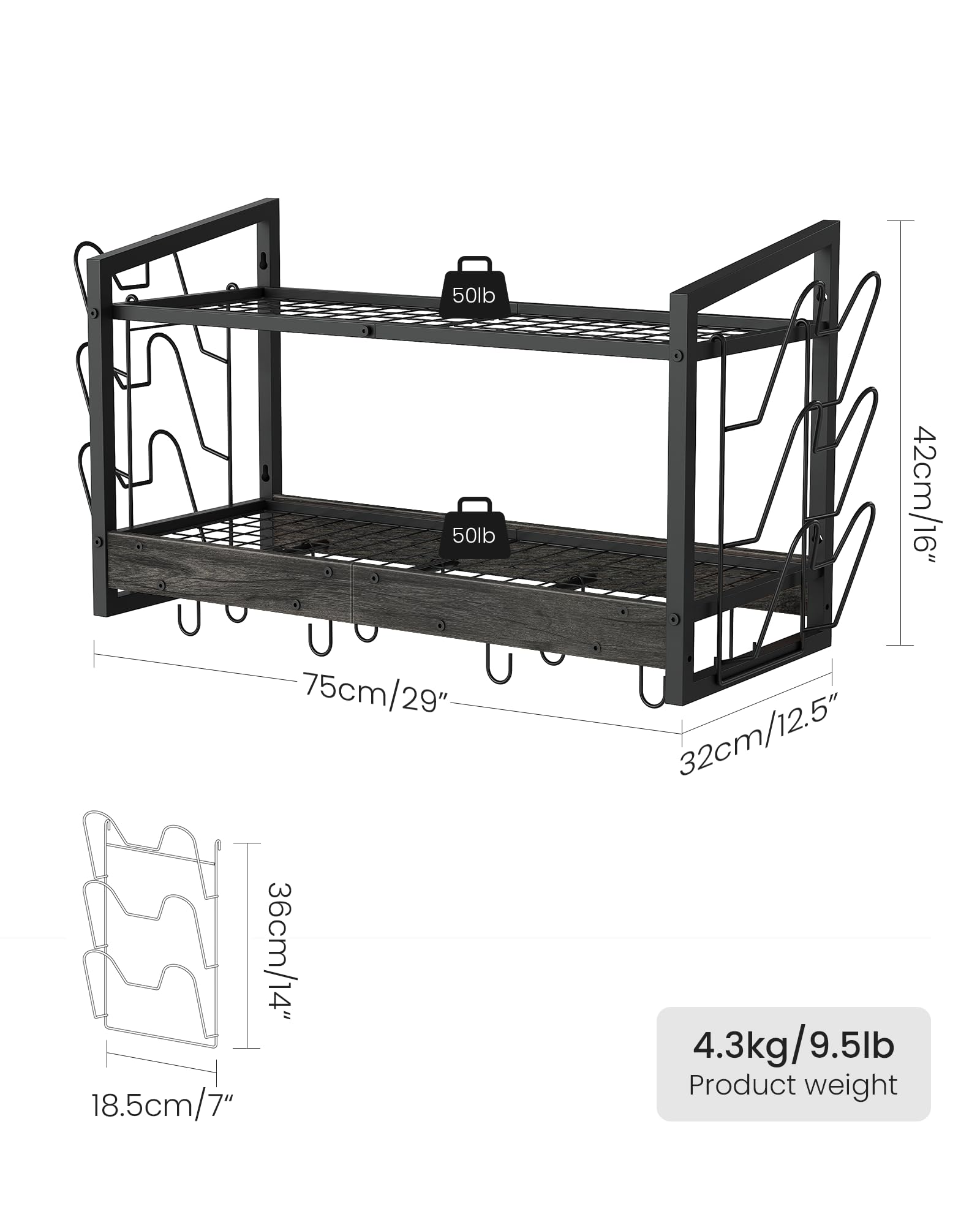 CHOEZON ganchos-desmontables 12 ideales para utensilios y sartenes