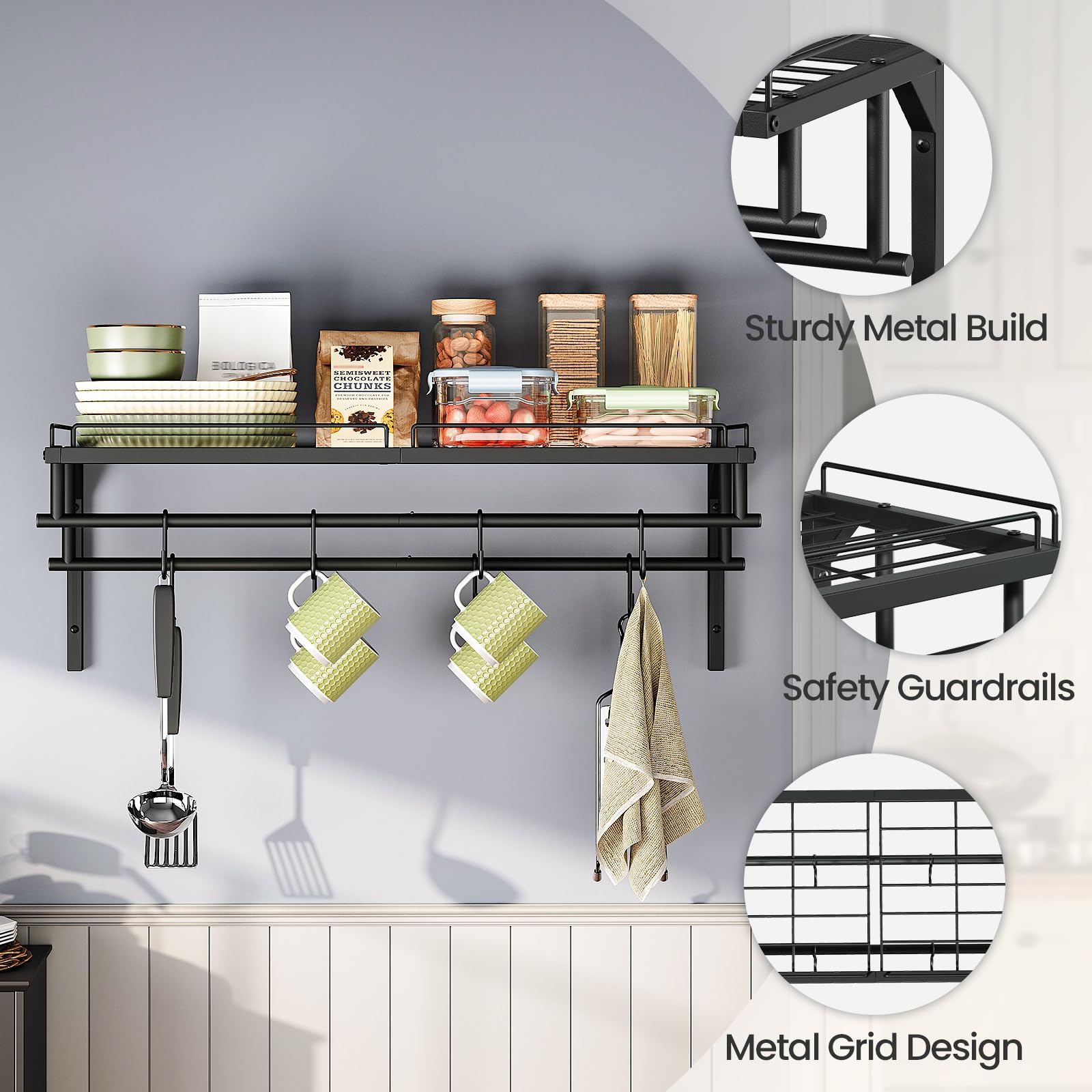 CHOEZON organizador cocina pared: optimiza espacio y reduce desorden