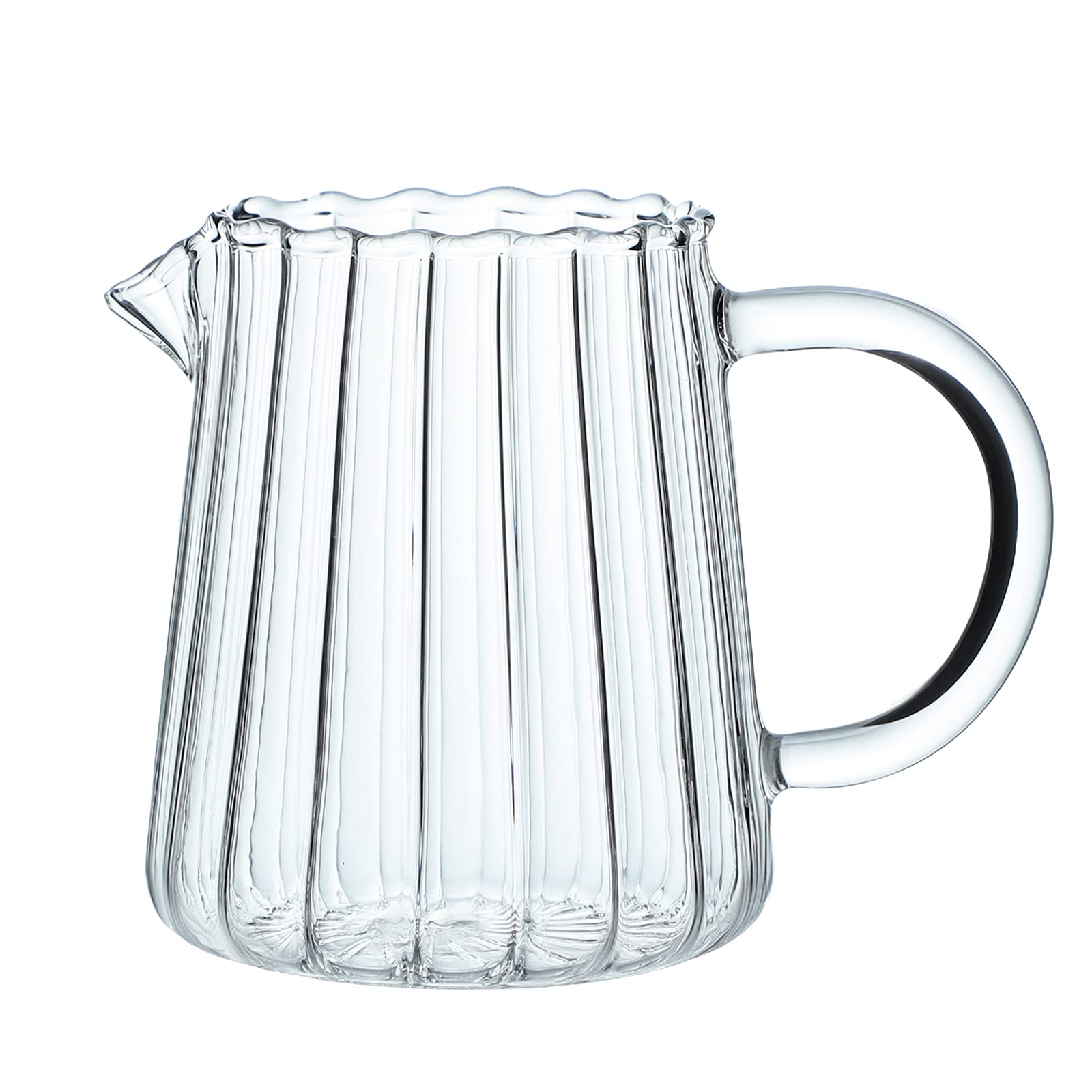 CHOOLD lecherita de cristal con diseño en ola para vertido suave.
