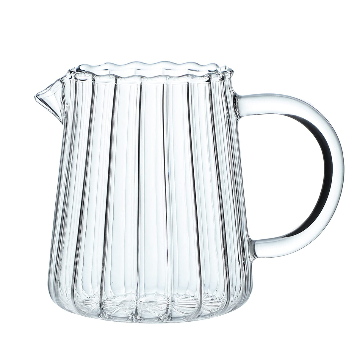 CHOOLD lecherita de cristal con diseño en ola para vertido suave.