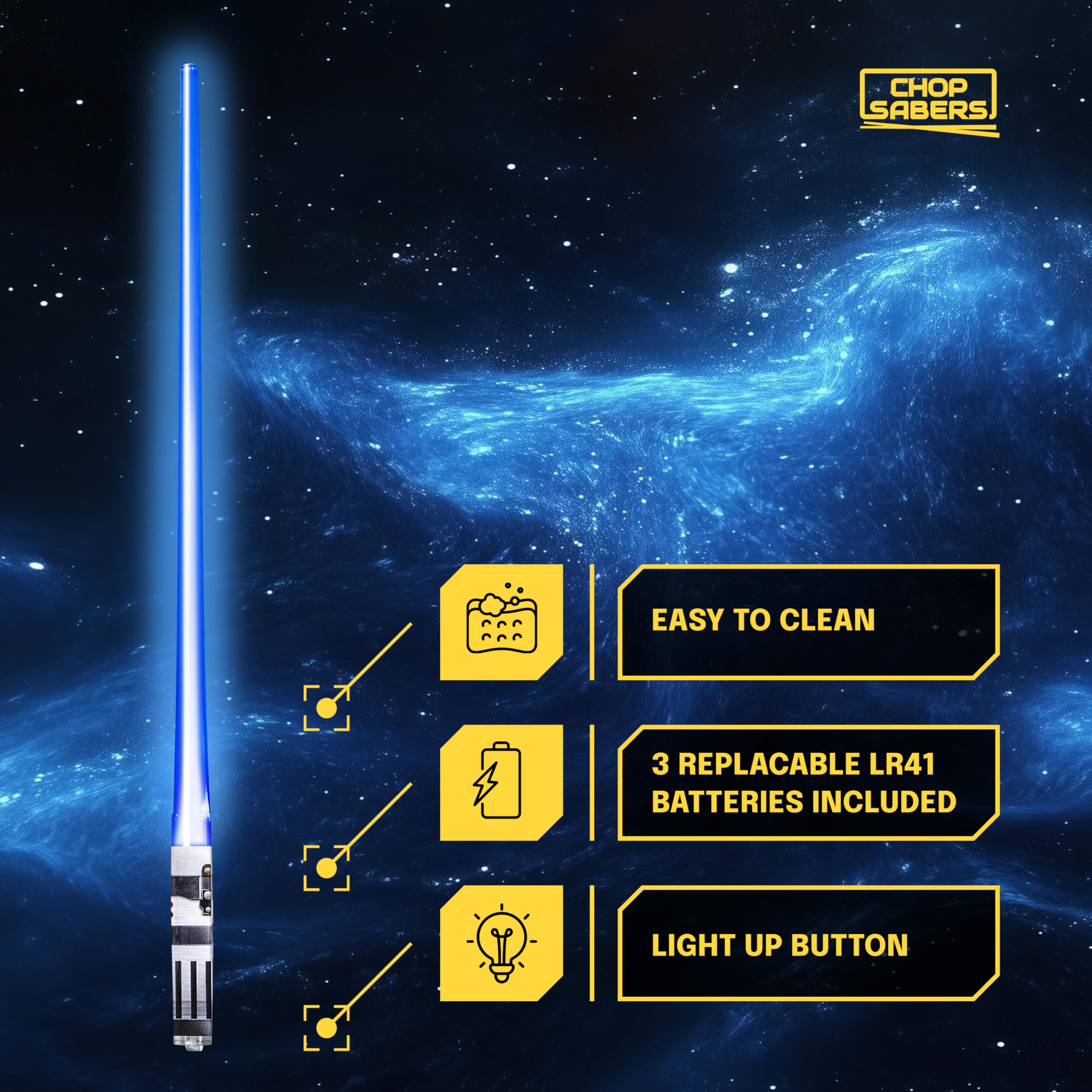 ChopSabers palillos luminosos en regalo para ocasiones especiales.