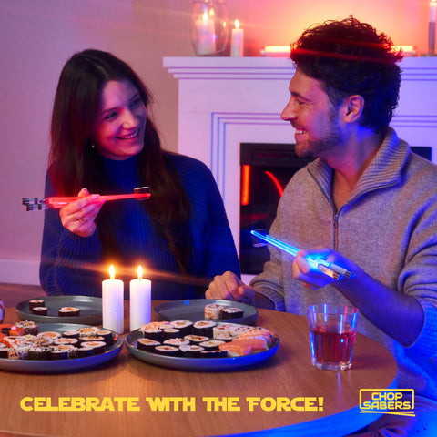 ChopSabers palillos para cenas temáticas con iluminación