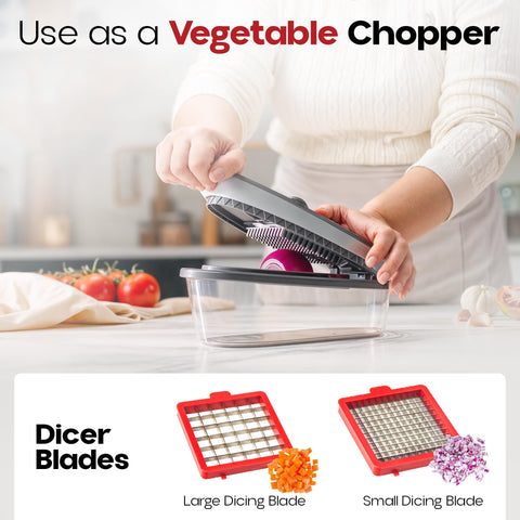 CHOPZILLA limpieza rápida con horquilla incluida para retirar residuos entre hojas.