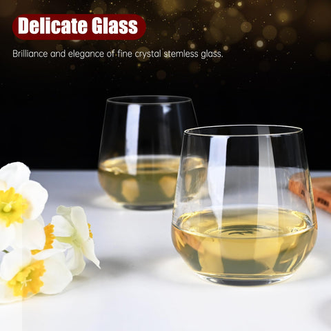 Caja regalo Chouggo con copas de cristal, presentación elegante