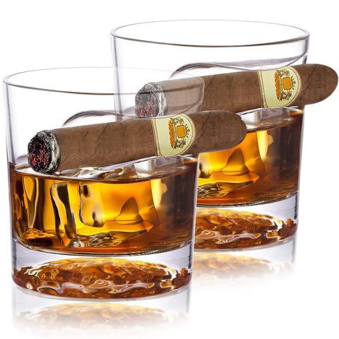 Copas Chouggo con bola de hielo en la base para cata de whisky