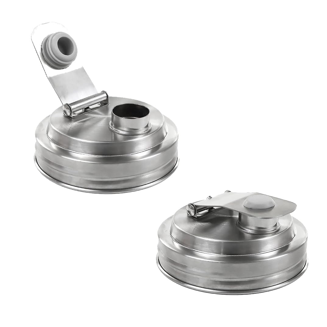 Seguridad alimentaria CHOULULUED, tapa de acero inoxidable para almacenamiento.
